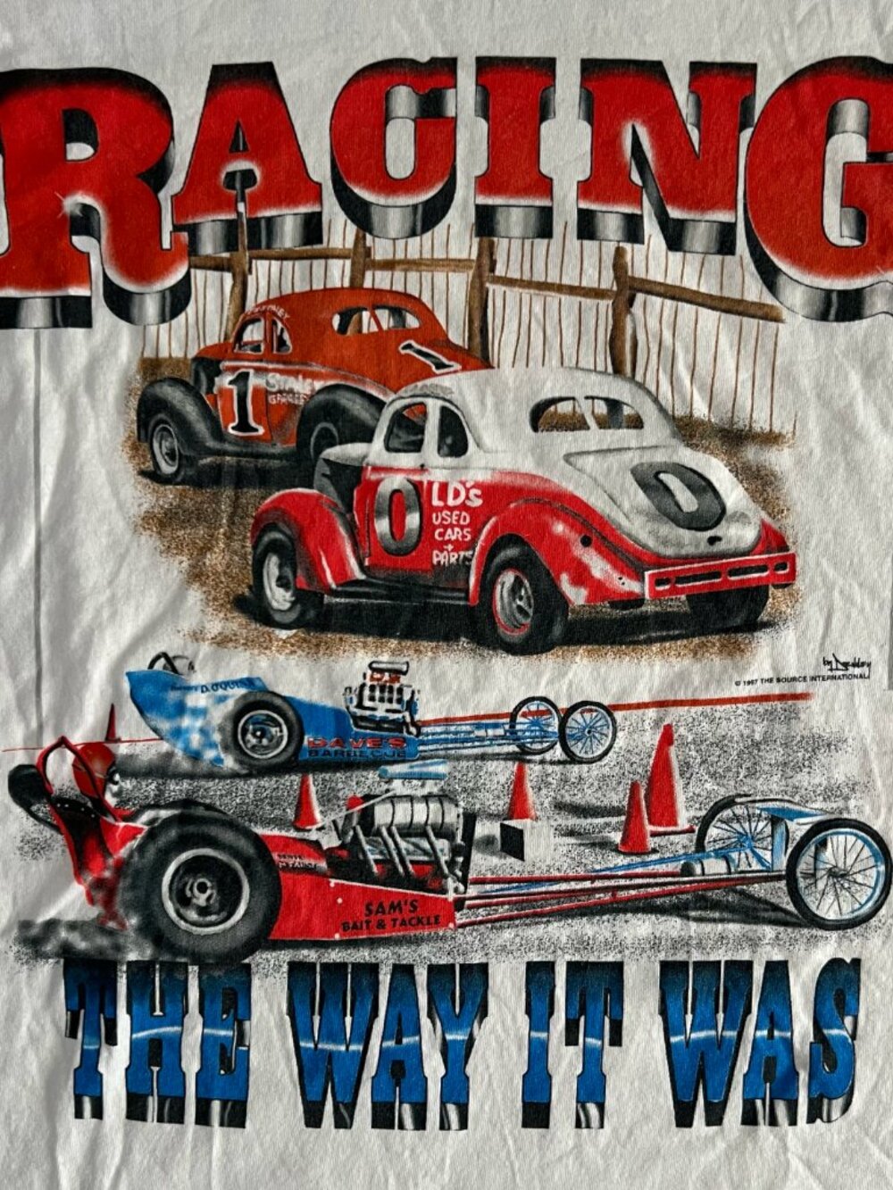 1997 MBNA Motorsports Racing The Way It Was T-shirt Vintage SIGNED Size XL - Picture 3 of 7